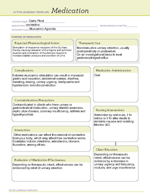 Medication template 2 - ACTIVE LEARNING TEMPLATES Medication STUDENT ...