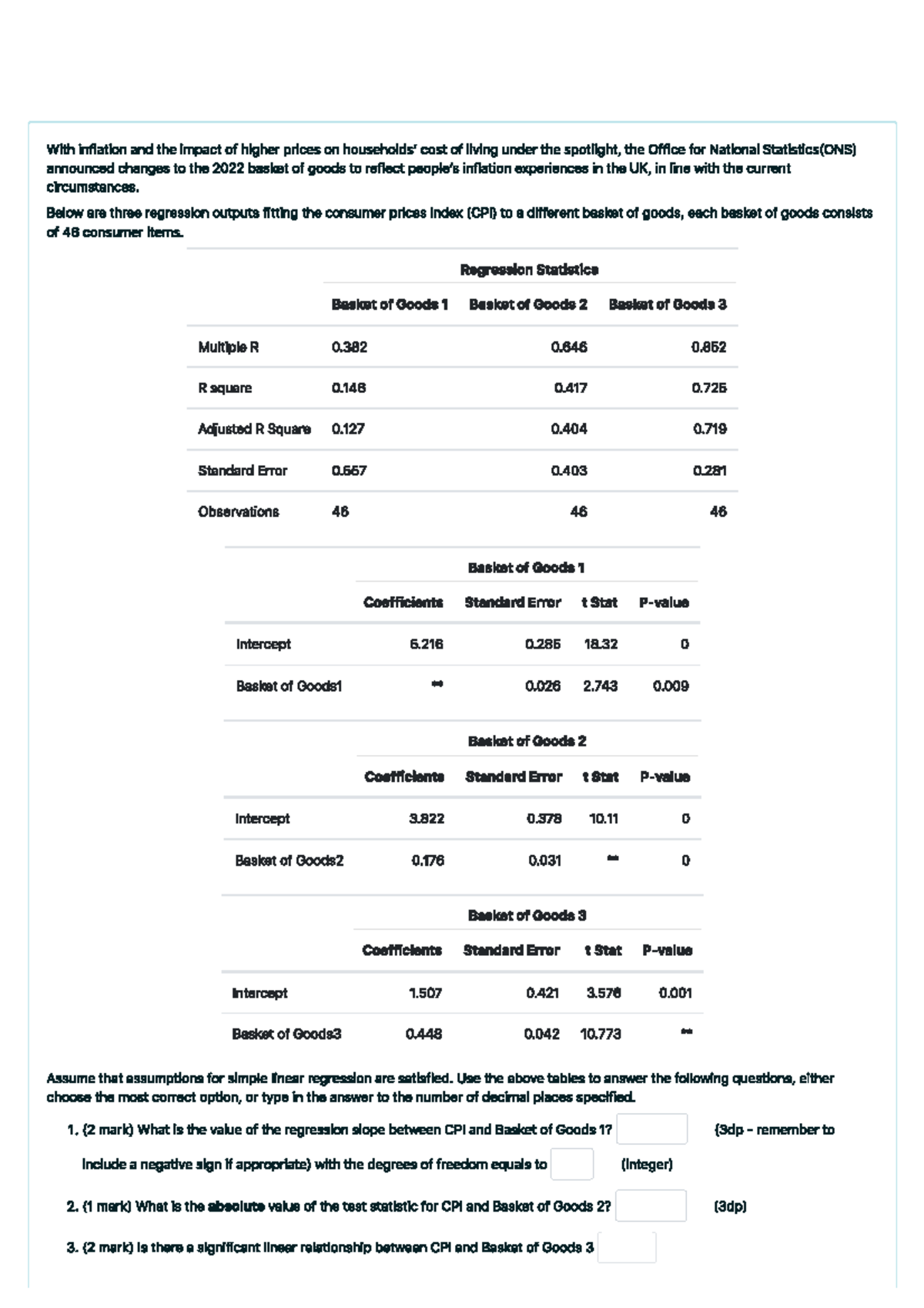 Business Stats Question 1 - STAT150 - - Studocu