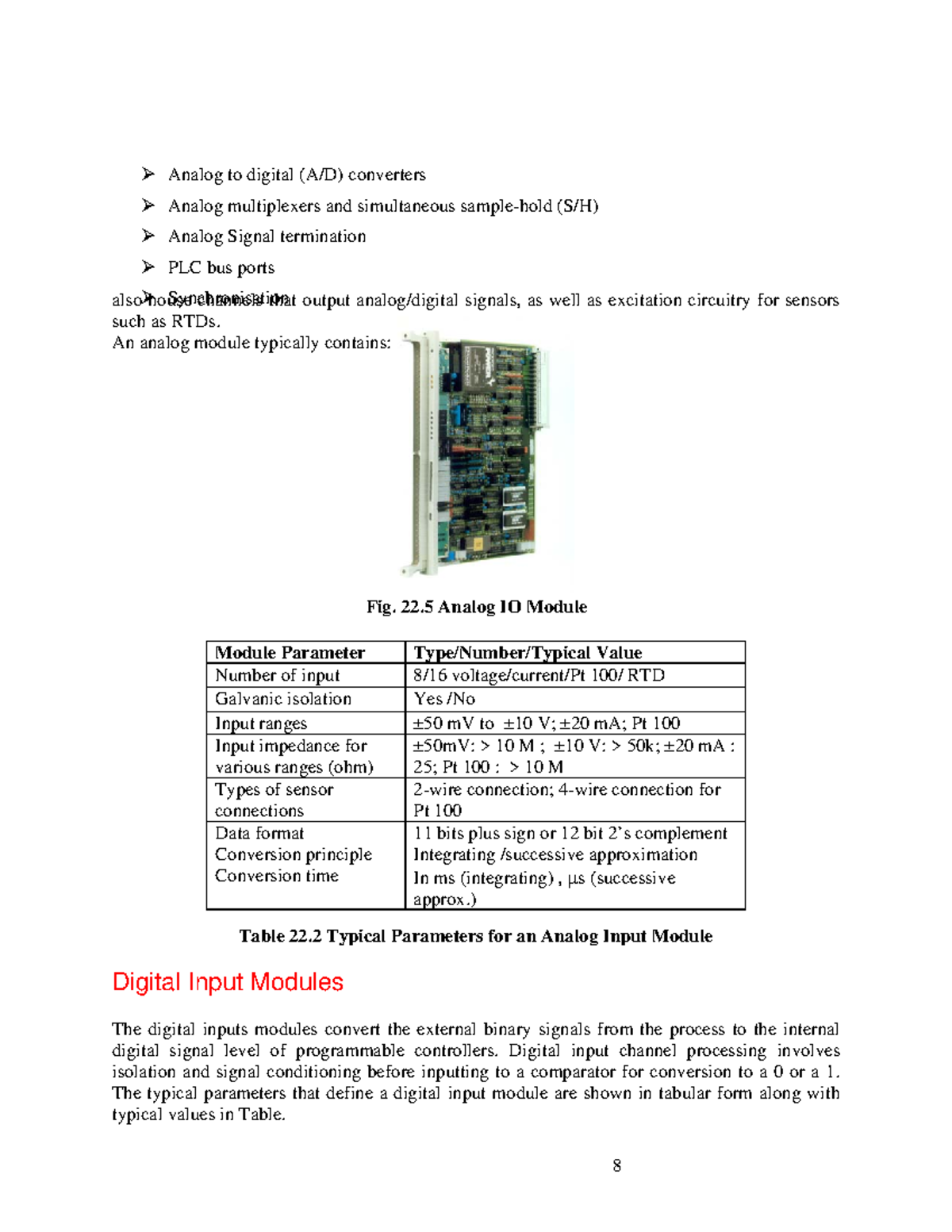Industrial Auto (38) NOTES ¾ Analog to digital (A/D) converters ¾