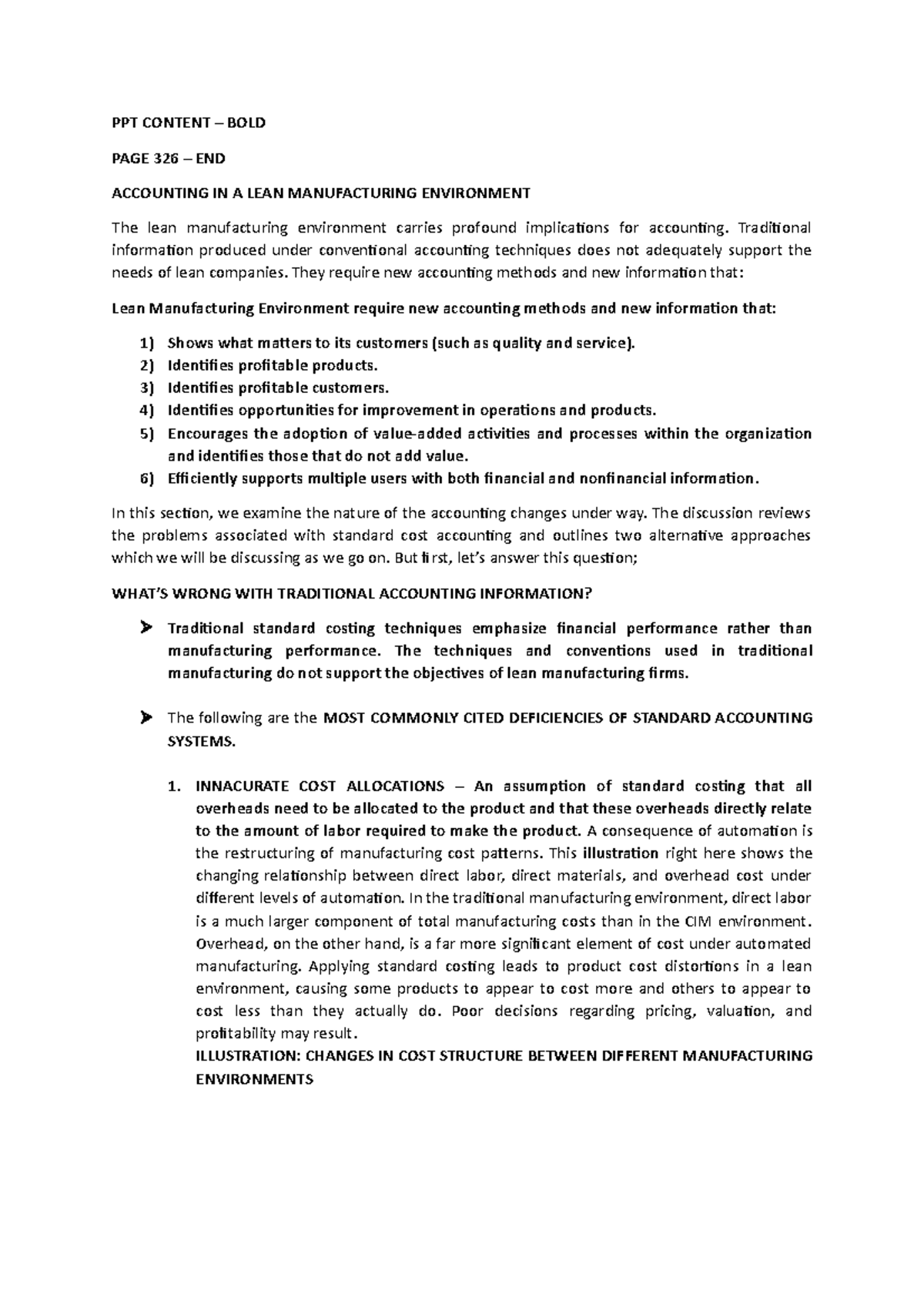 AIS Script AND PPT Content - PPT CONTENT – BOLD PAGE 326 – END ...