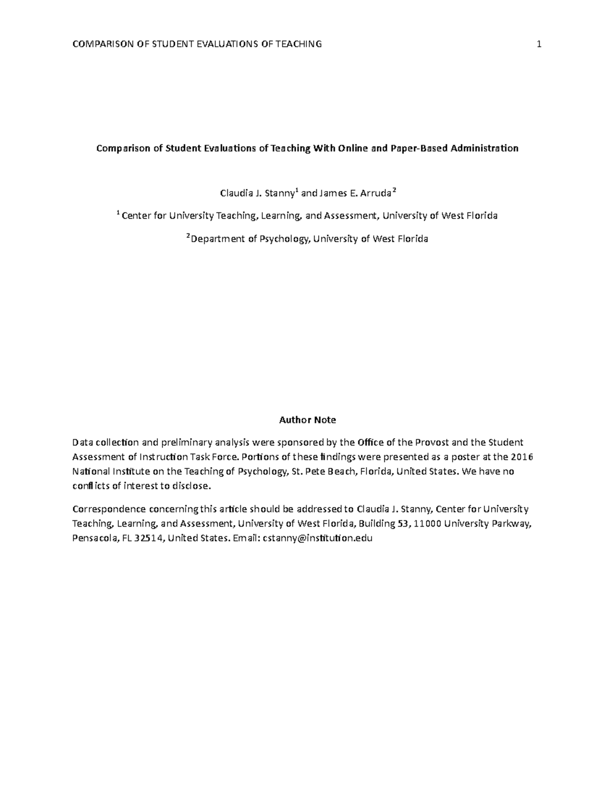 Professional-paper - Paper - Comparison of Student Evaluations of ...