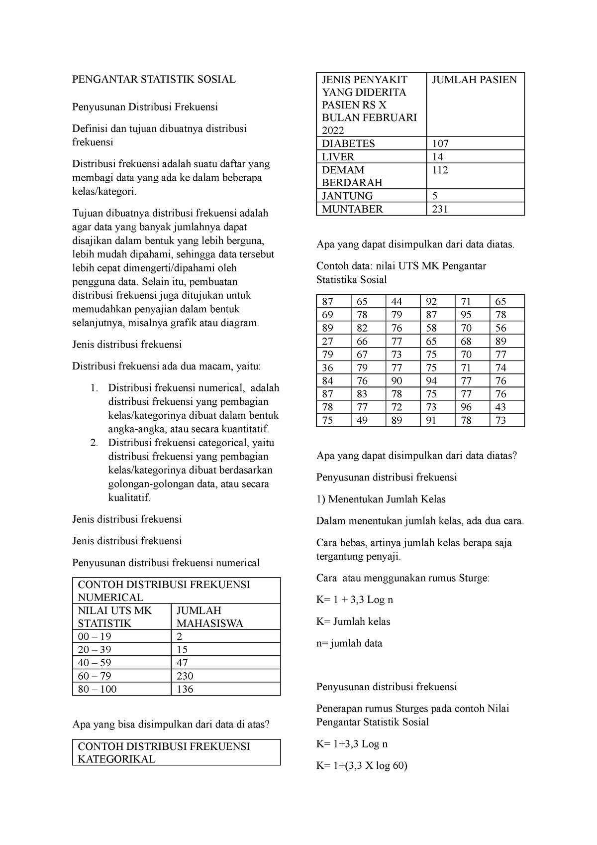 Pengantar Statistik Sosial - PENGANTAR STATISTIK SOSIAL Penyusunan ...