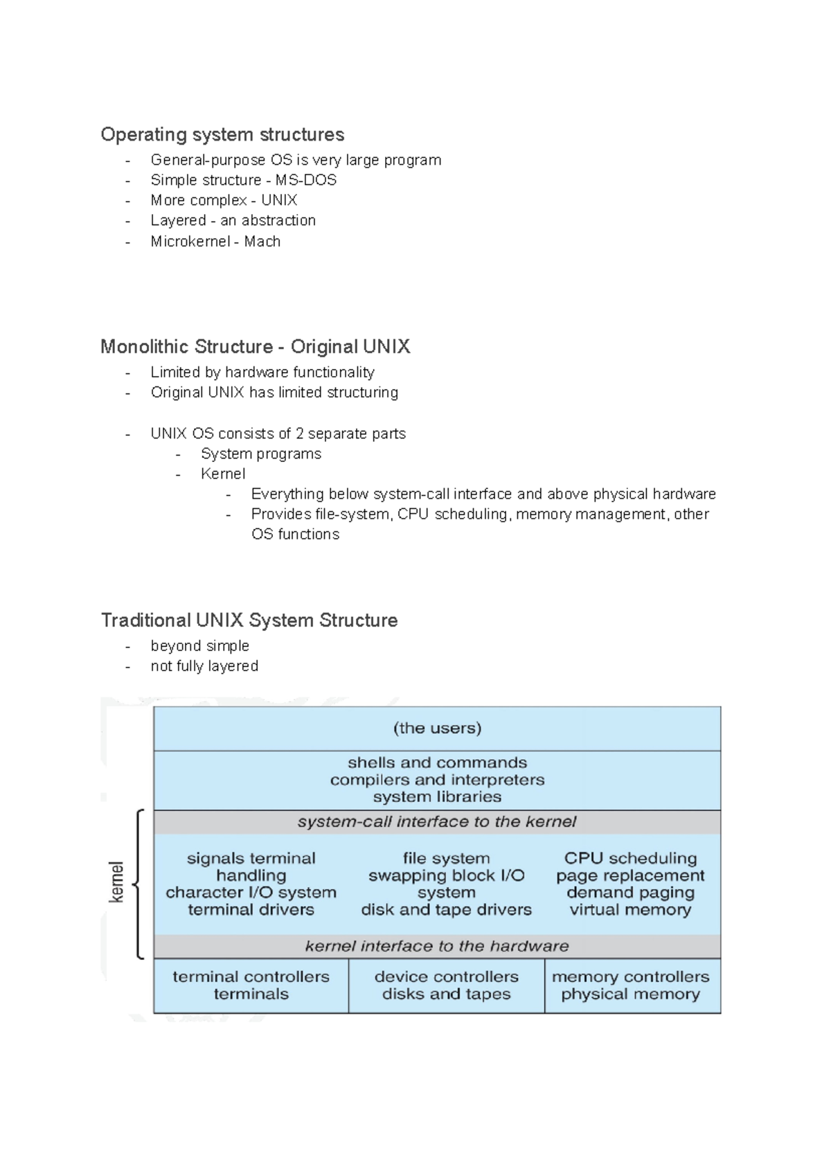 210210 - Lecture 1.3 - Operating System Structure - COM00021I - York ...