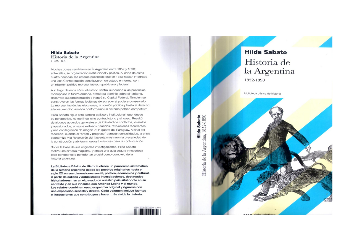 1- Hilda Sabato - Historia De La Argentina 1852-1890.Cap 9 - Historia ...