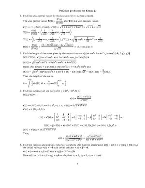 Lecture 1-Calculus 3 - MATH 2415 - Studocu