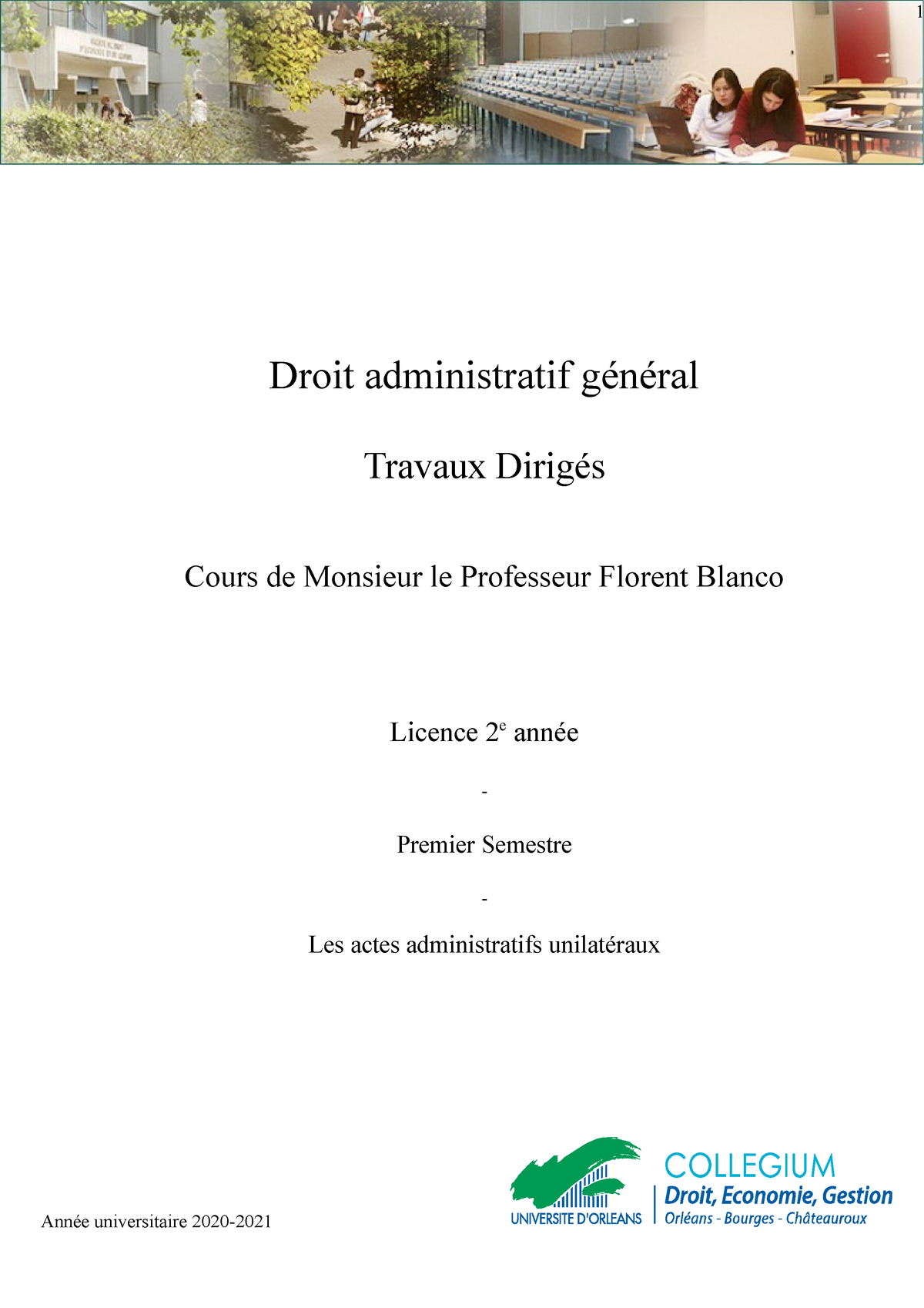 Droit Administratif - Semestre 1, Tome IV Actes Administratifs ...