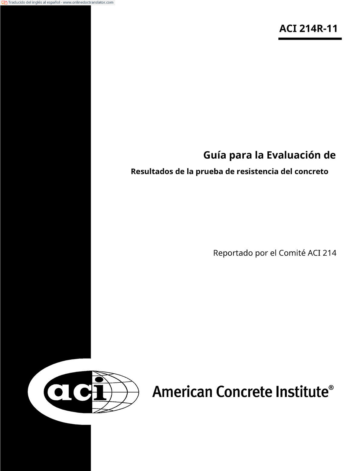 ACI 214R 11 Traducido.pdf Español - ACI 214R- Guía Para La Evaluación ...