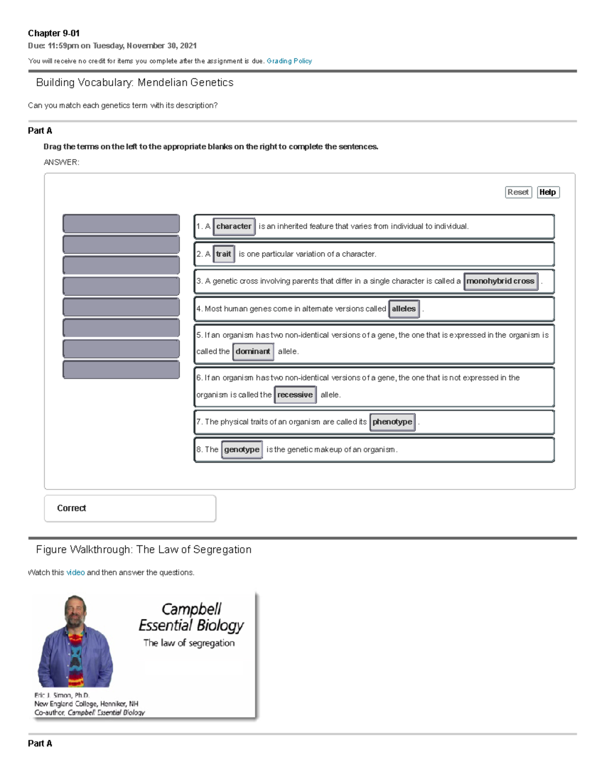 Chapter 901 Pearson Homework BSC1005 Studocu