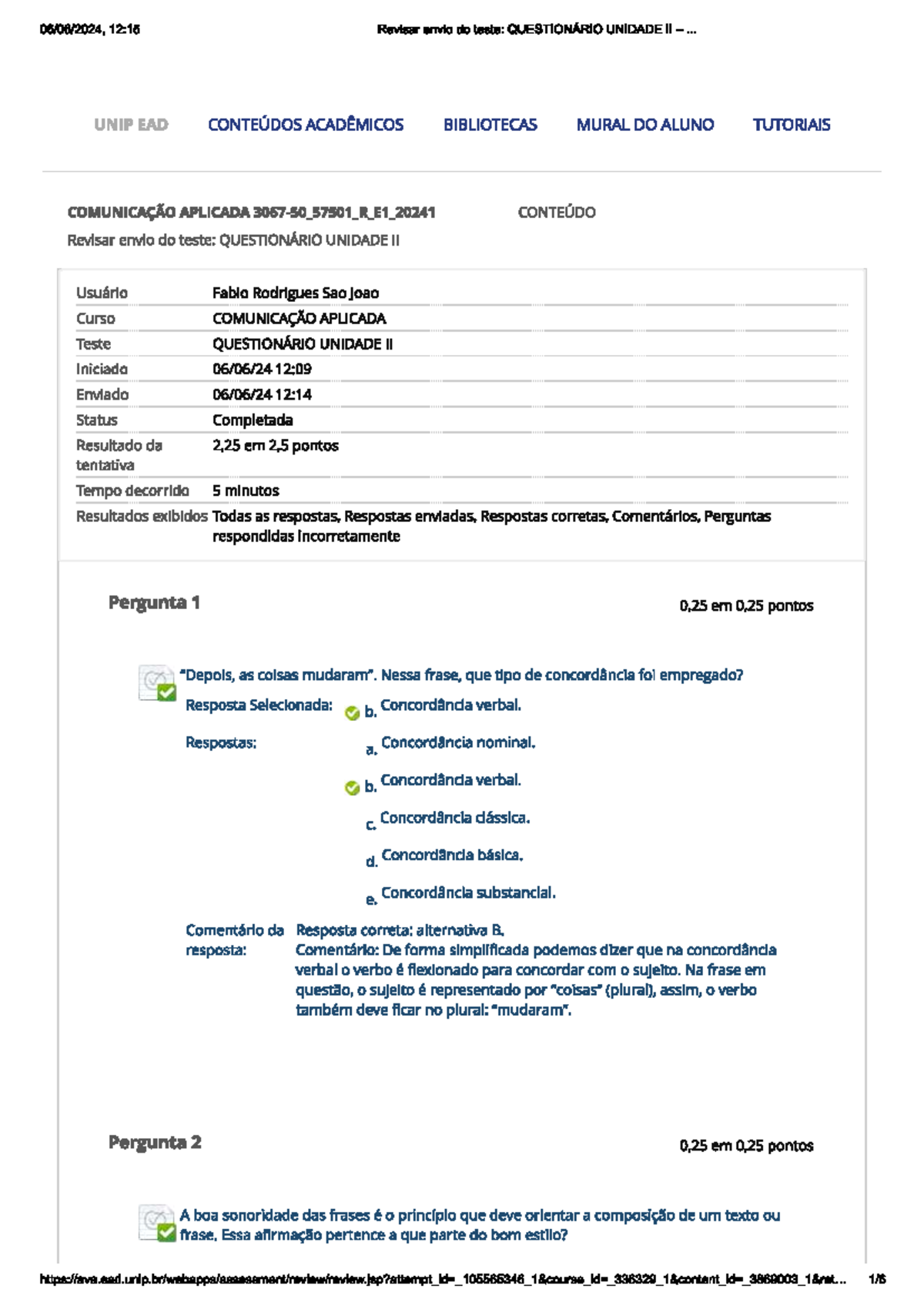 Questionario Unidade 2 Comunicacao Aplicada Analise E Desenvolvimento ...