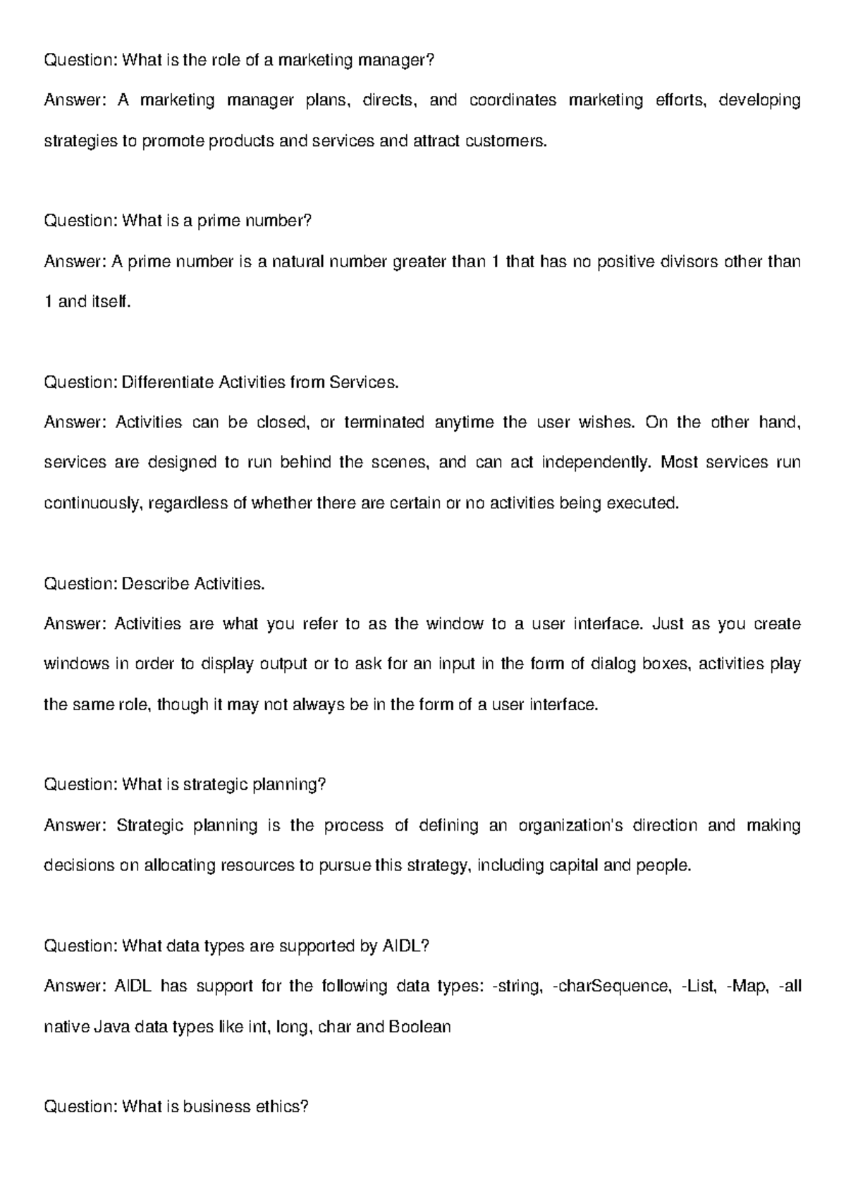 Inexsuperable preemption muscatel - Question: What is the role of a ...