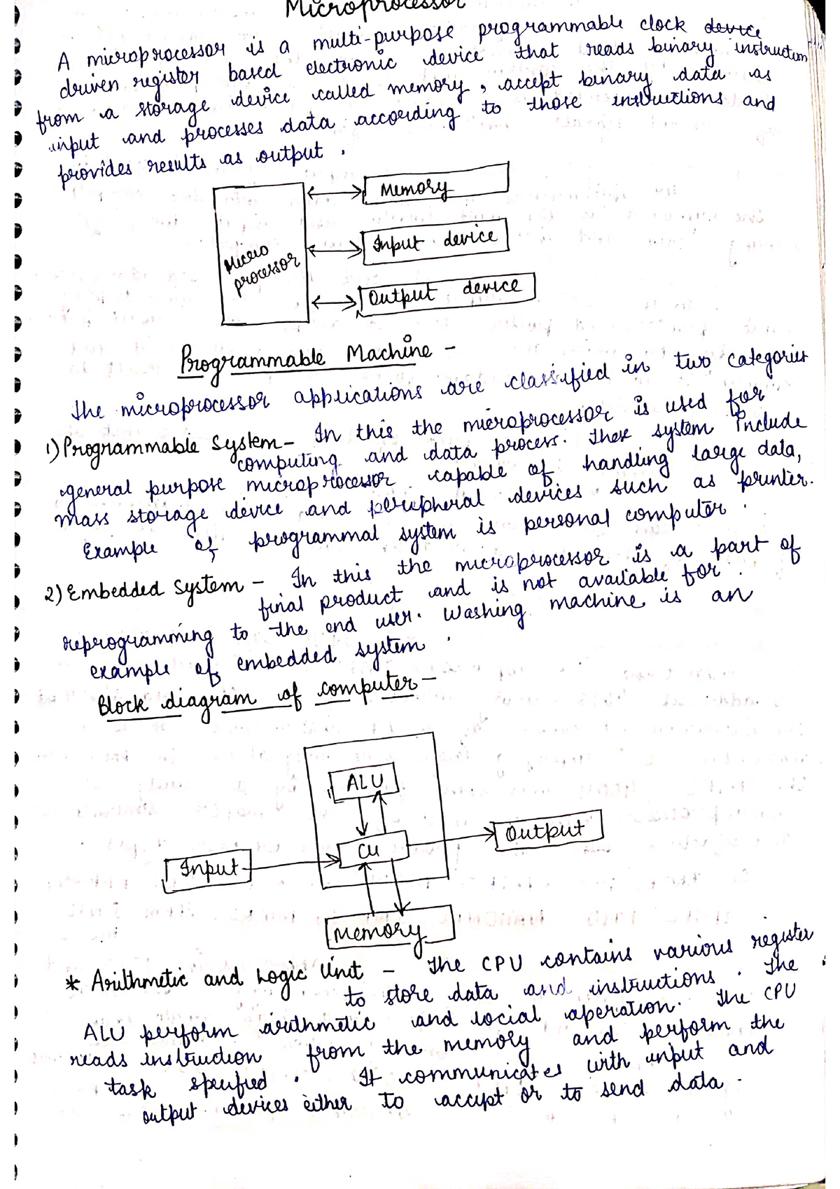 Microprocessor Note - Computer - Studocu