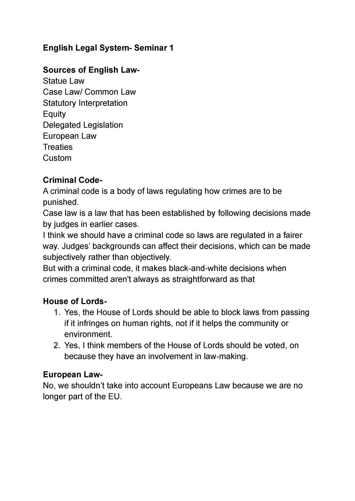 els-seminar-english-legal-system-seminar-1-sources-of-english-law