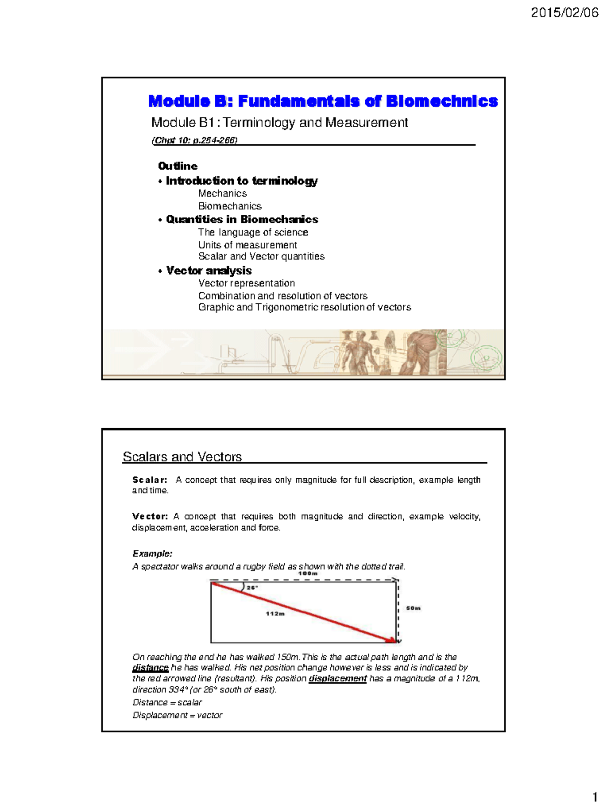 10a Vector resolution graphic - Module B: Fundamentals of Biomechnics ...