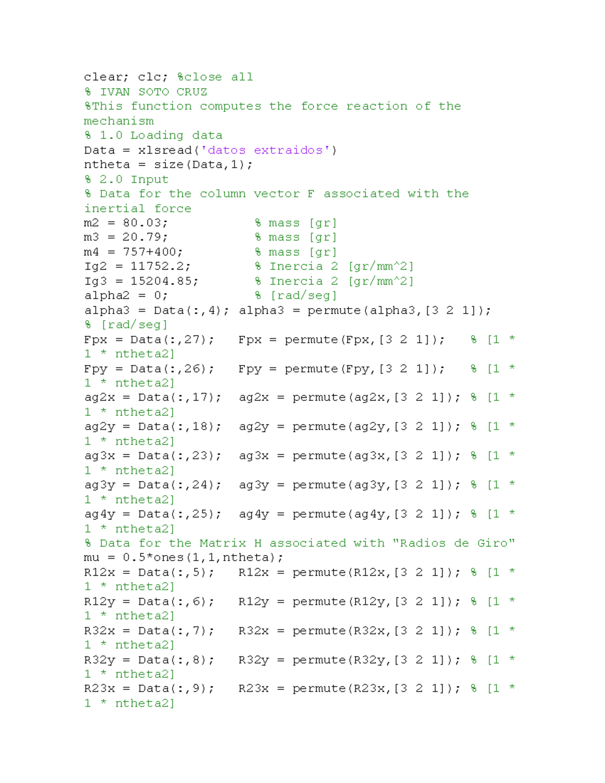 Script - clear; clc; %close all % IVAN SOTO CRUZ %This function ...