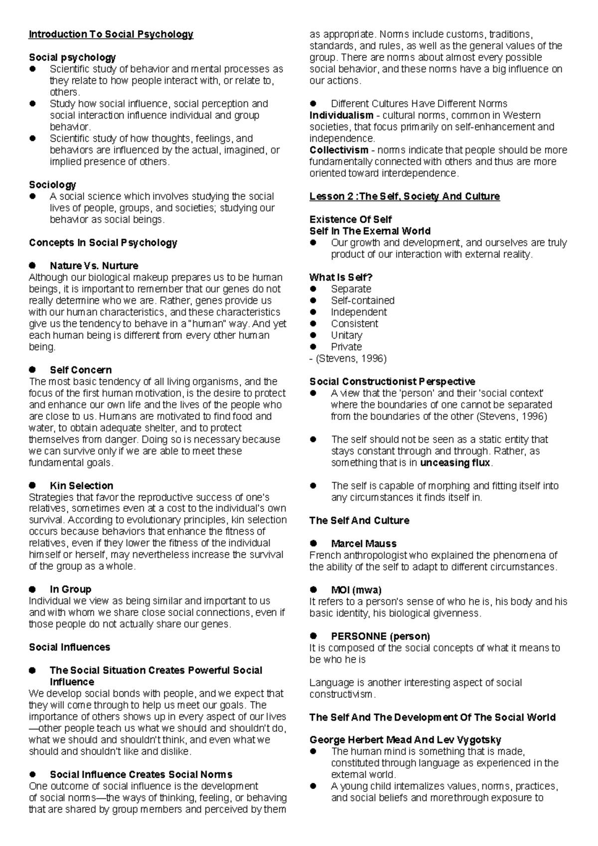 Introduction To Social Psychology - Study how social influence, social ...