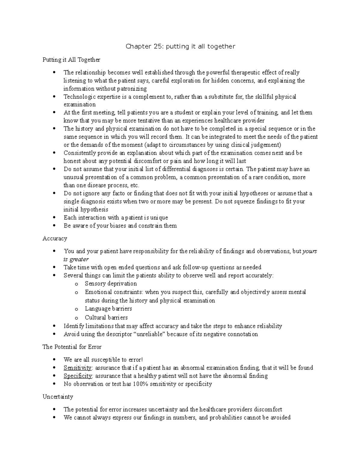 Module 1 notes - Chapter 25: putting it all together Putting it All ...