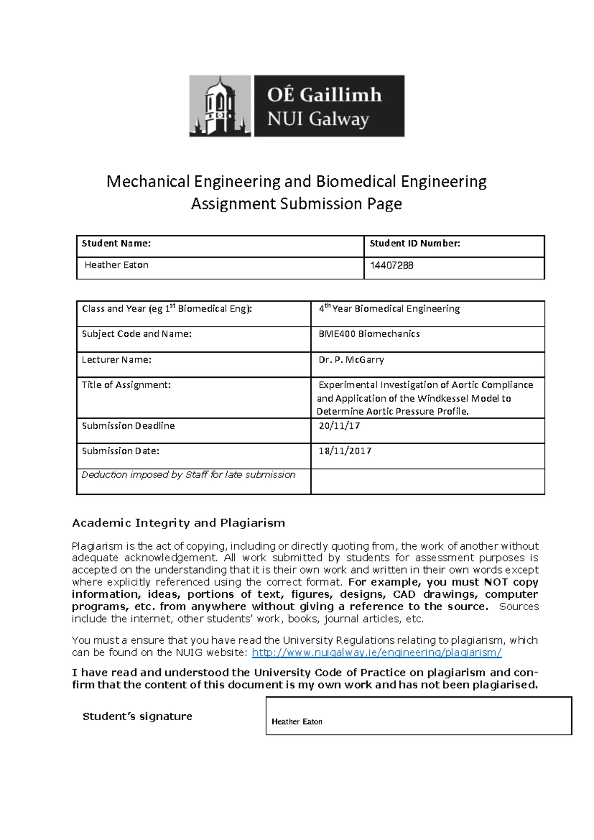 List of all course book for BME (section based) - The Biomedical ...
