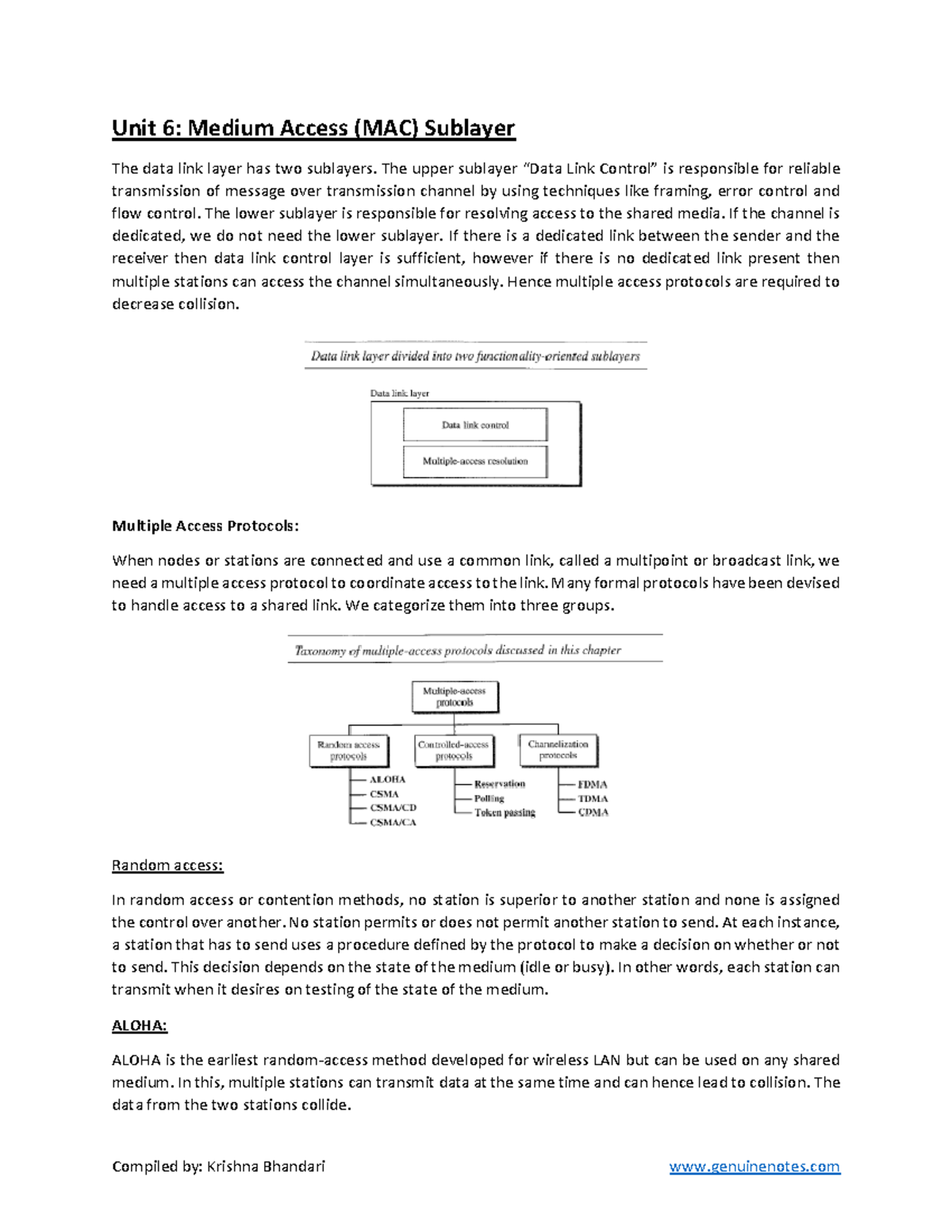 unit-6-medium-access-mac-sublayer-bachelor-of-computer-application