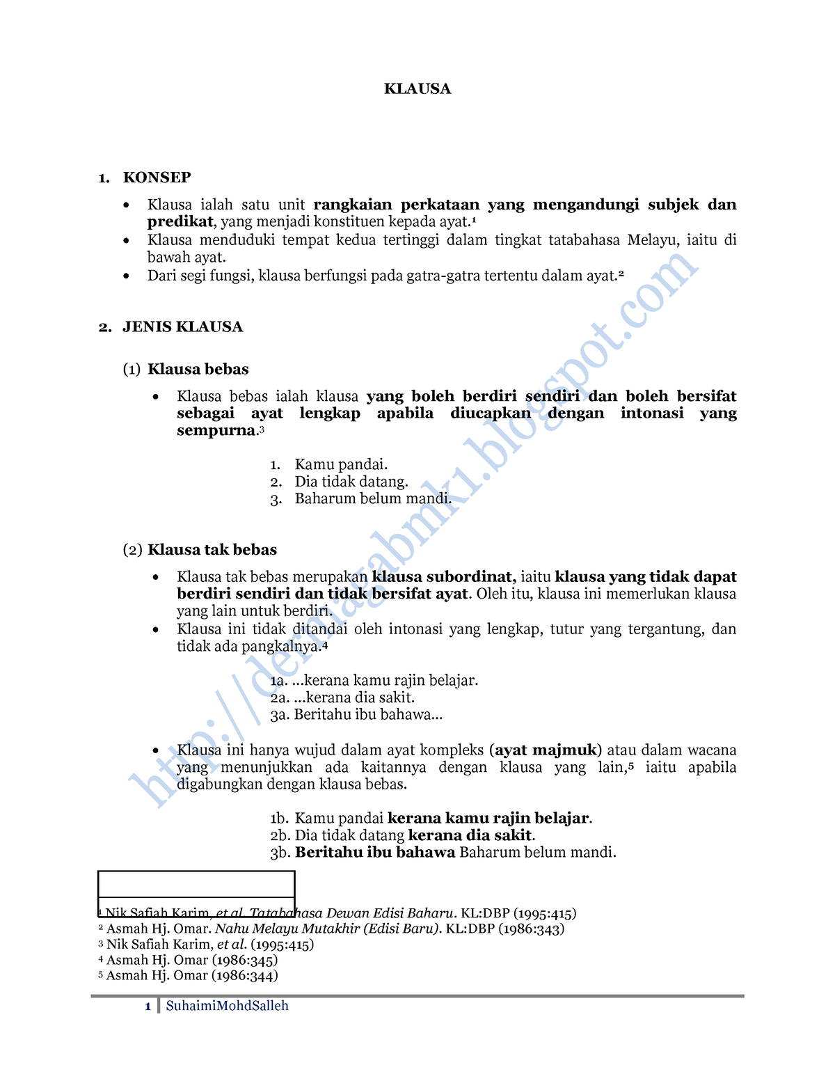 Penggal 2 - Sintaksis - Klausa - 1 SuhaimiMohdSalleh KLAUSA 1. KONSEP ...
