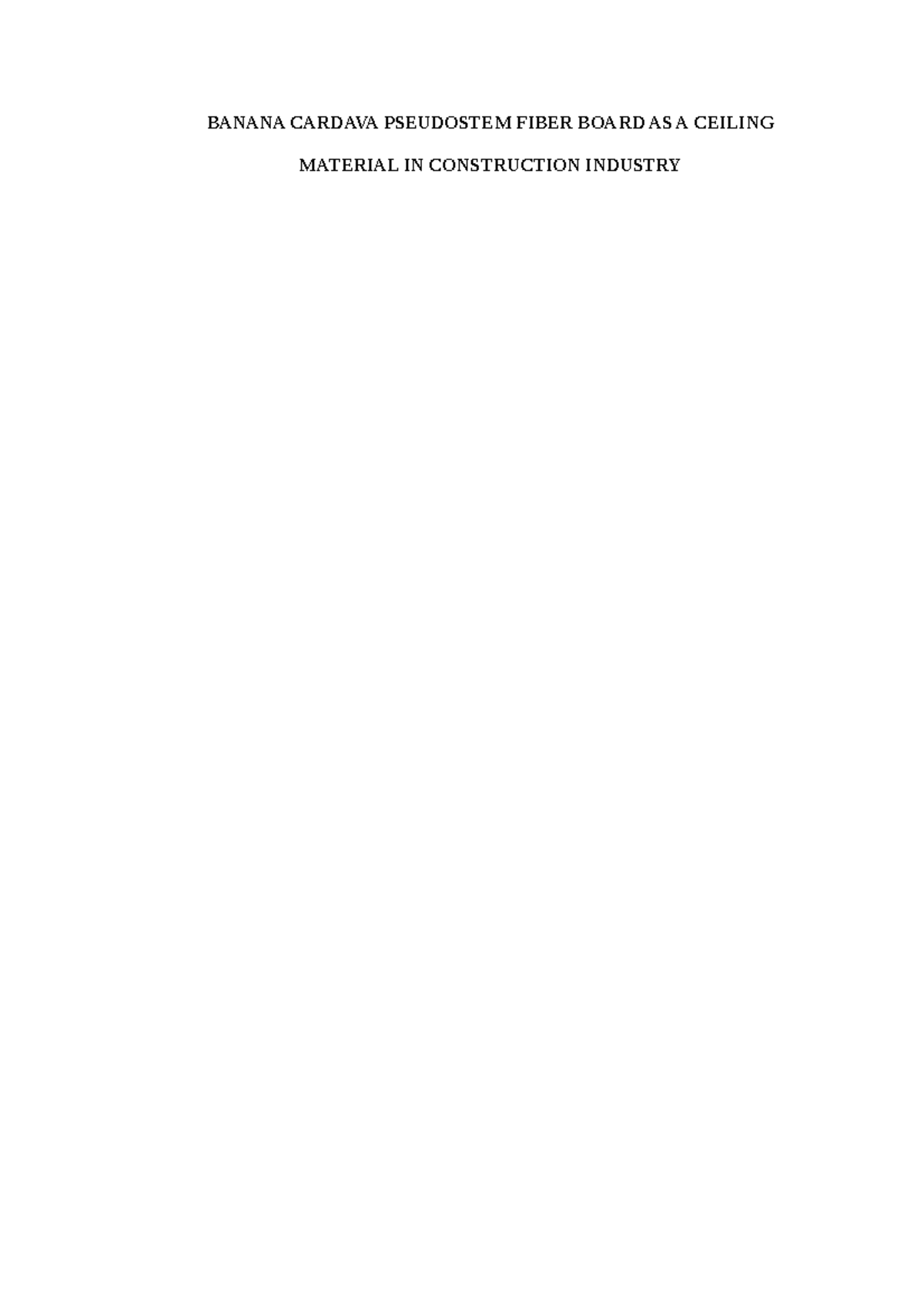 Thesis .docx banana fiber as ceiling material BANANA CARDAVA