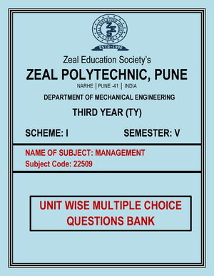 MAN 4 Cwipedia - Mcqs - Question Bank 2 Name Of Subject: MANAGEMENT ...