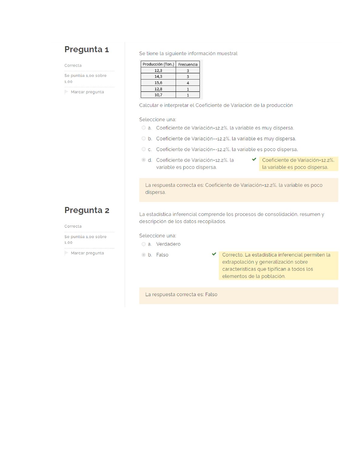 Examen Unidad 1 Estadística Descriptiva - Studocu