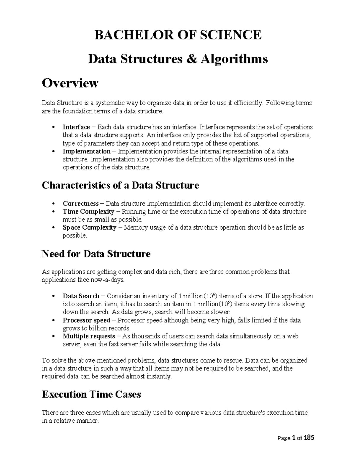 Data Structures and algorithms simplified REV - BACHELOR OF SCIENCE ...