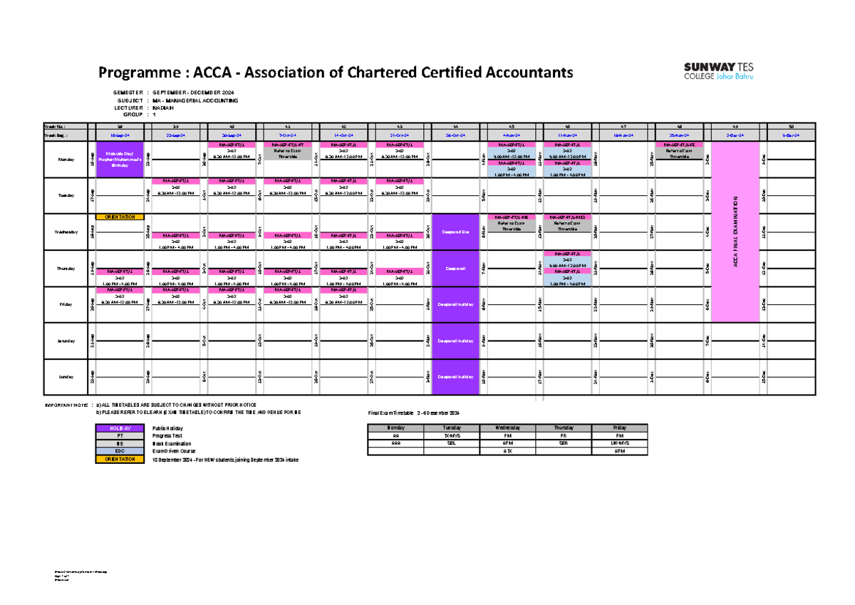 MA ACCA FT Sep-Dec 2024 - Programme : ACCA - Association of Chartered ...