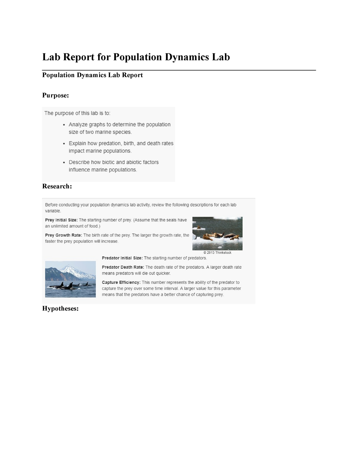 Biology Unit 4 Lab Report