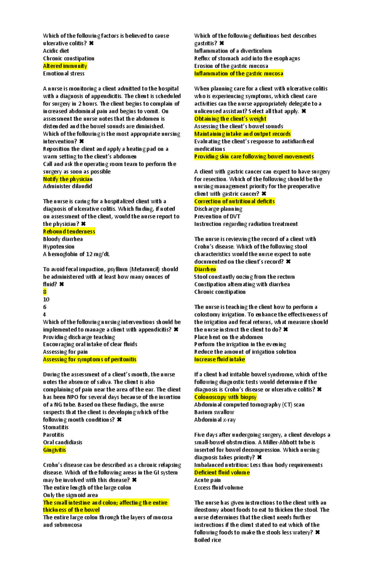 Megsurg nclex 1-100 - Which of the following factors is believed to ...