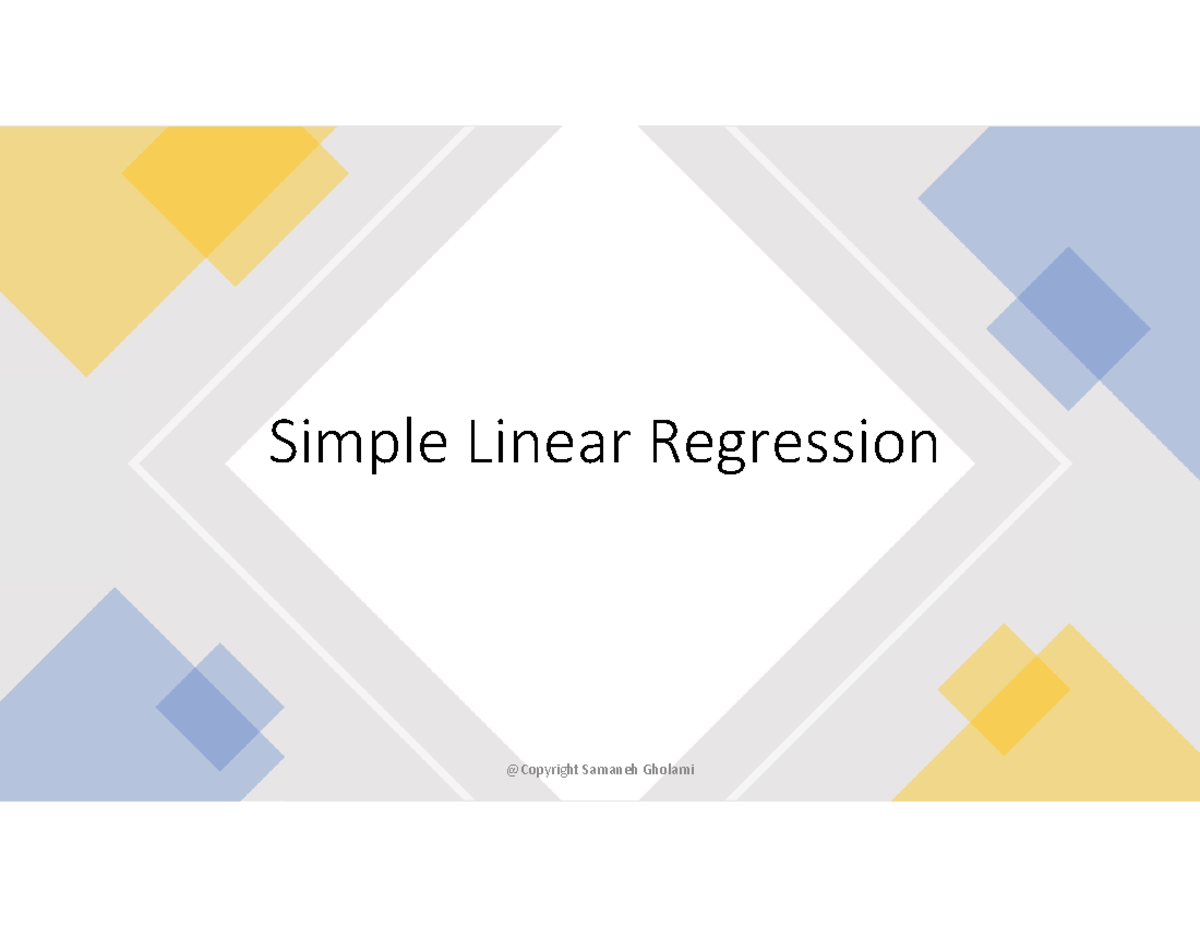Week 12 - Simple Linear Reg - Simple Linear Regression Modeling: trying ...