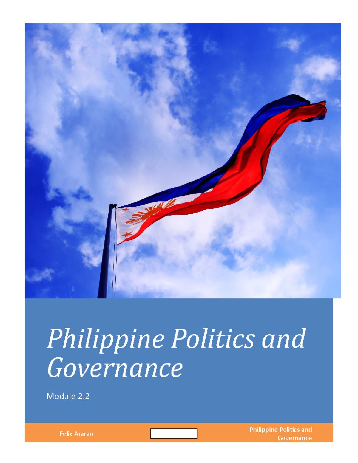 Philippine Politics And Governance M2 Philippine Politics And Governance Module 2 Felix 4618