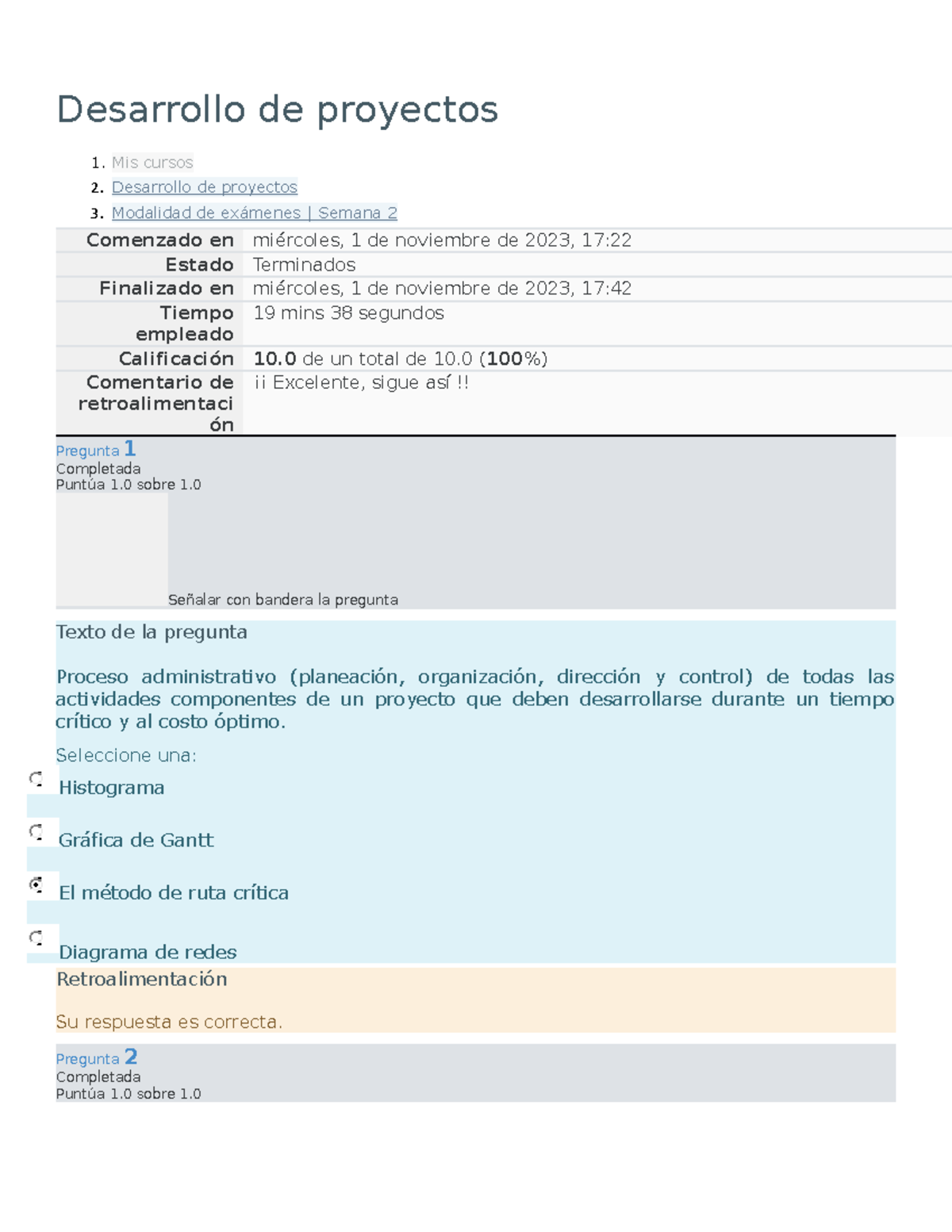Desarrollo de proyectos Sem 1-2 - Desarrollo de proyectos 1. Mis cursos ...