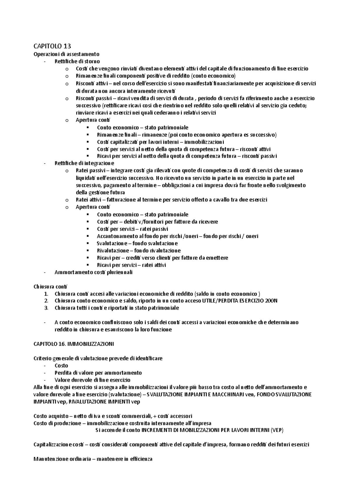 EA princ pat z CAPITOLO 13 Operazioni di assestamento Rettifiche