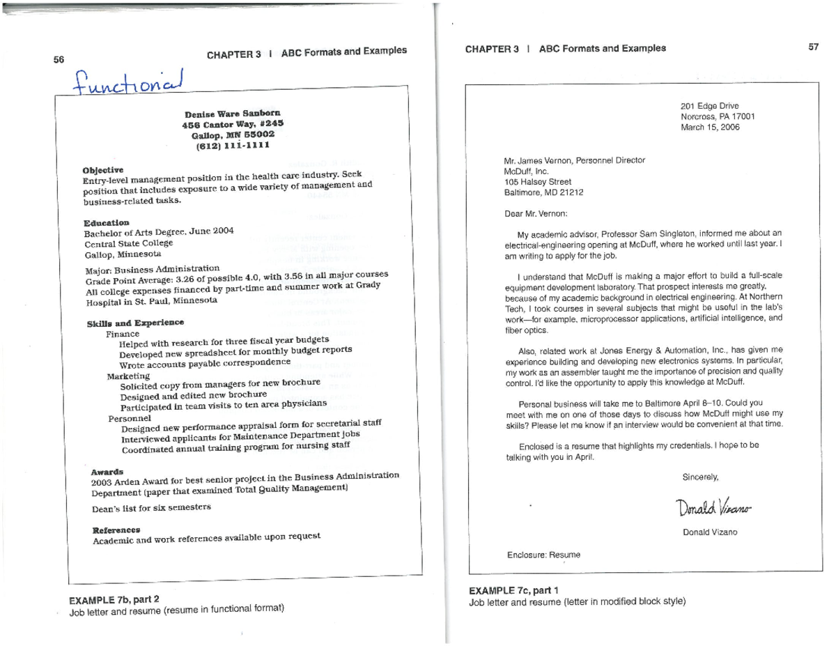 ABC Resume Format - Lecture notes 5 - PA325-5-SP-CO - Studocu