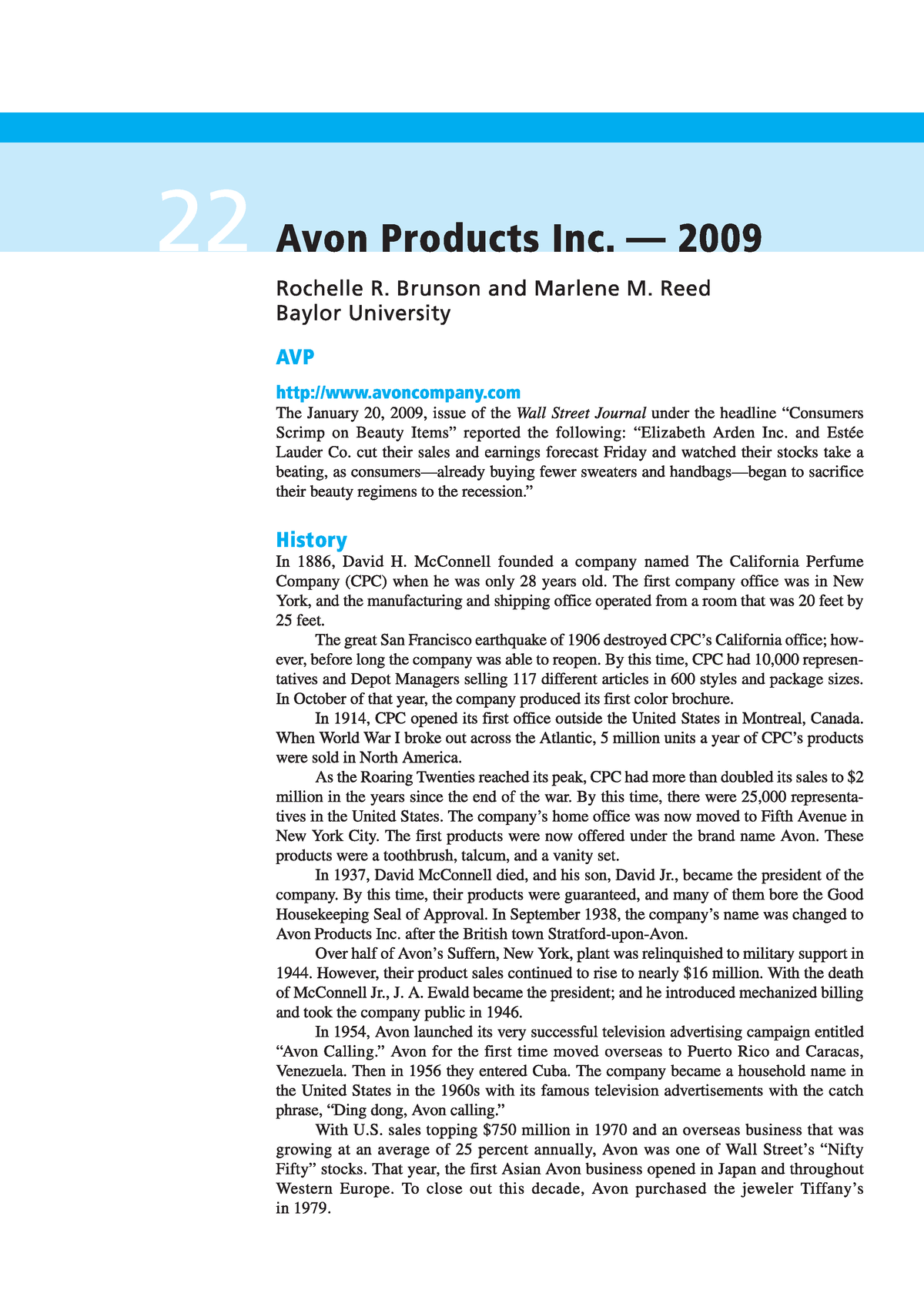 avon case study strategic management pdf