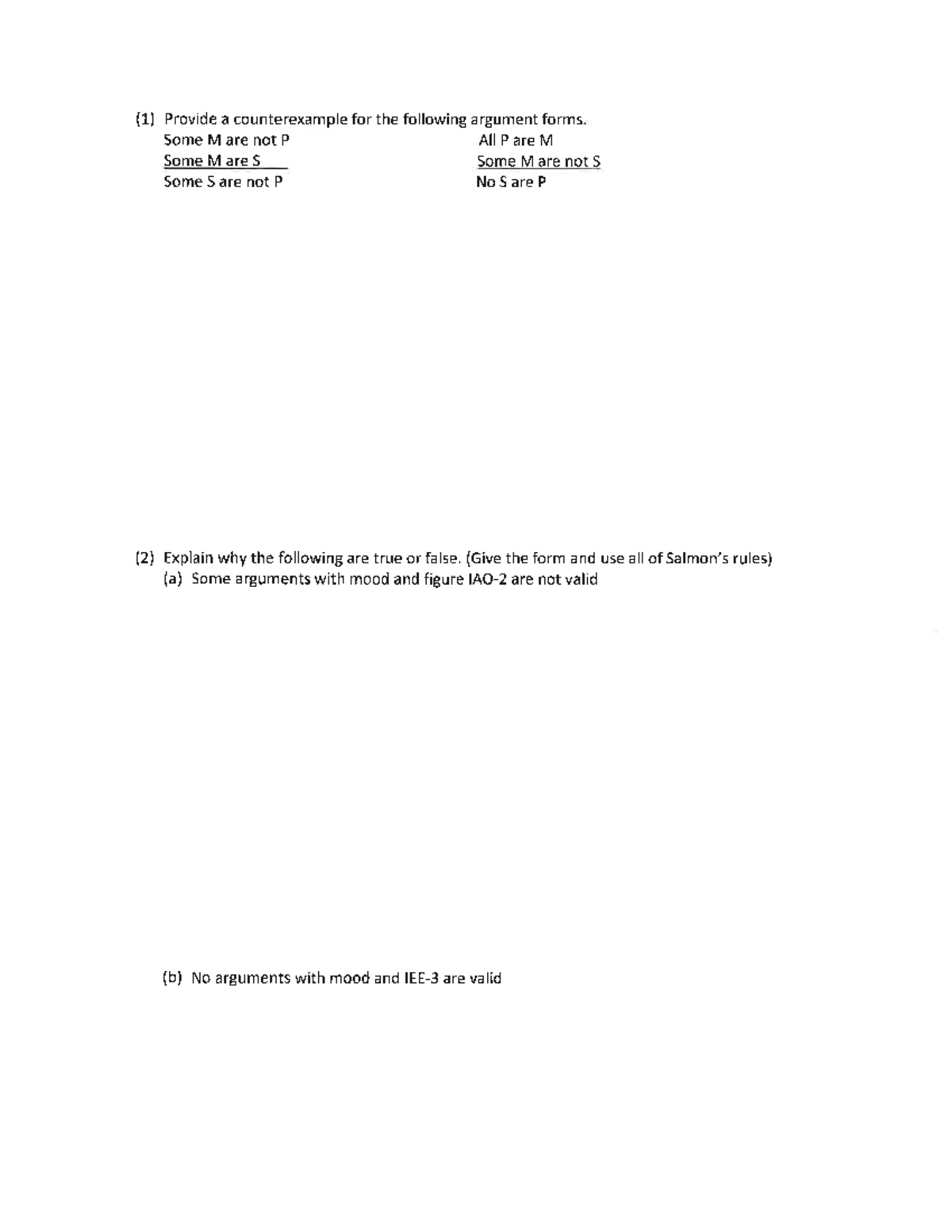 Sample quiz 5 (with solutions) - PHI 103 - Studocu