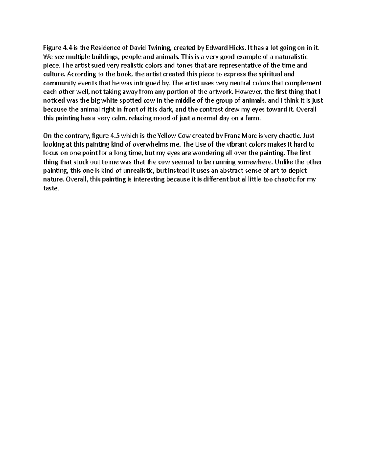 ARTS 1101 Chapter 4 DIscussion - Figure 4 is the Residence of David ...