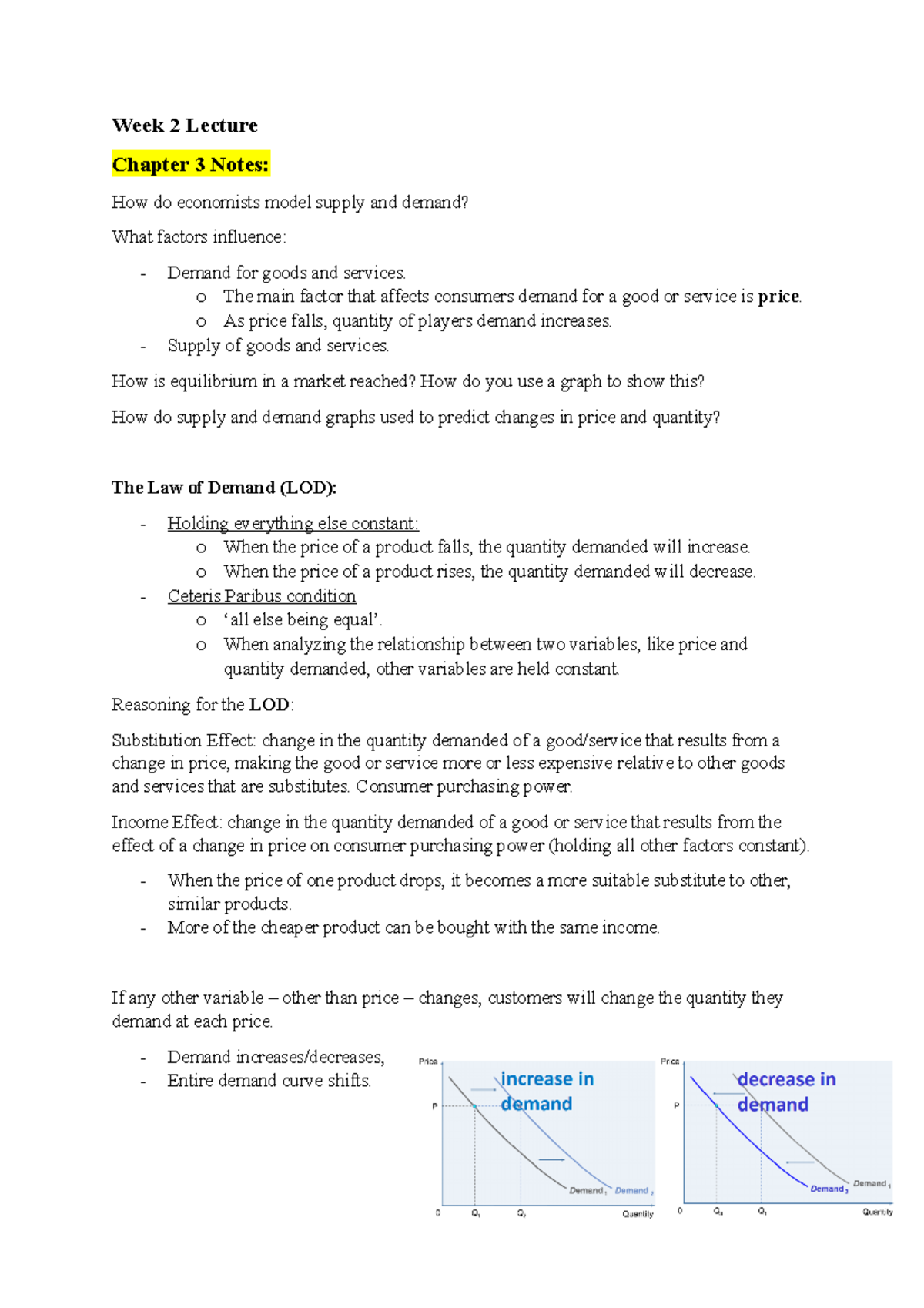 Week 2 Lecture BSB126 - Week 2 Lecture Chapter 3 Notes: How do ...