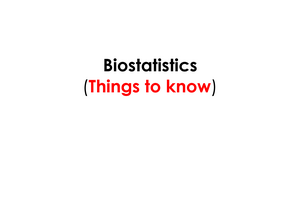 1. PAST Questions Biostat EXAM - BIOSTATISTICS COLLOQ QUESTIONS What ...