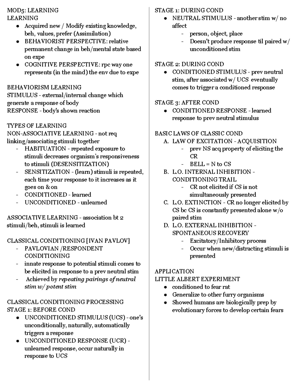Intrpsy Learning - MOD5: LEARNING LEARNING Acquired new / Modify ...