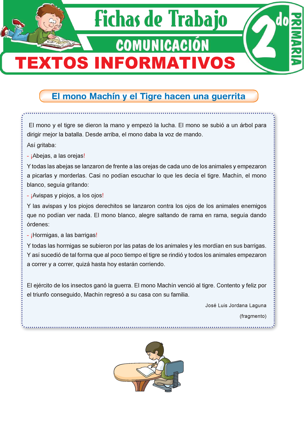 Textos Informativos Para Segundo Grado - Image To U