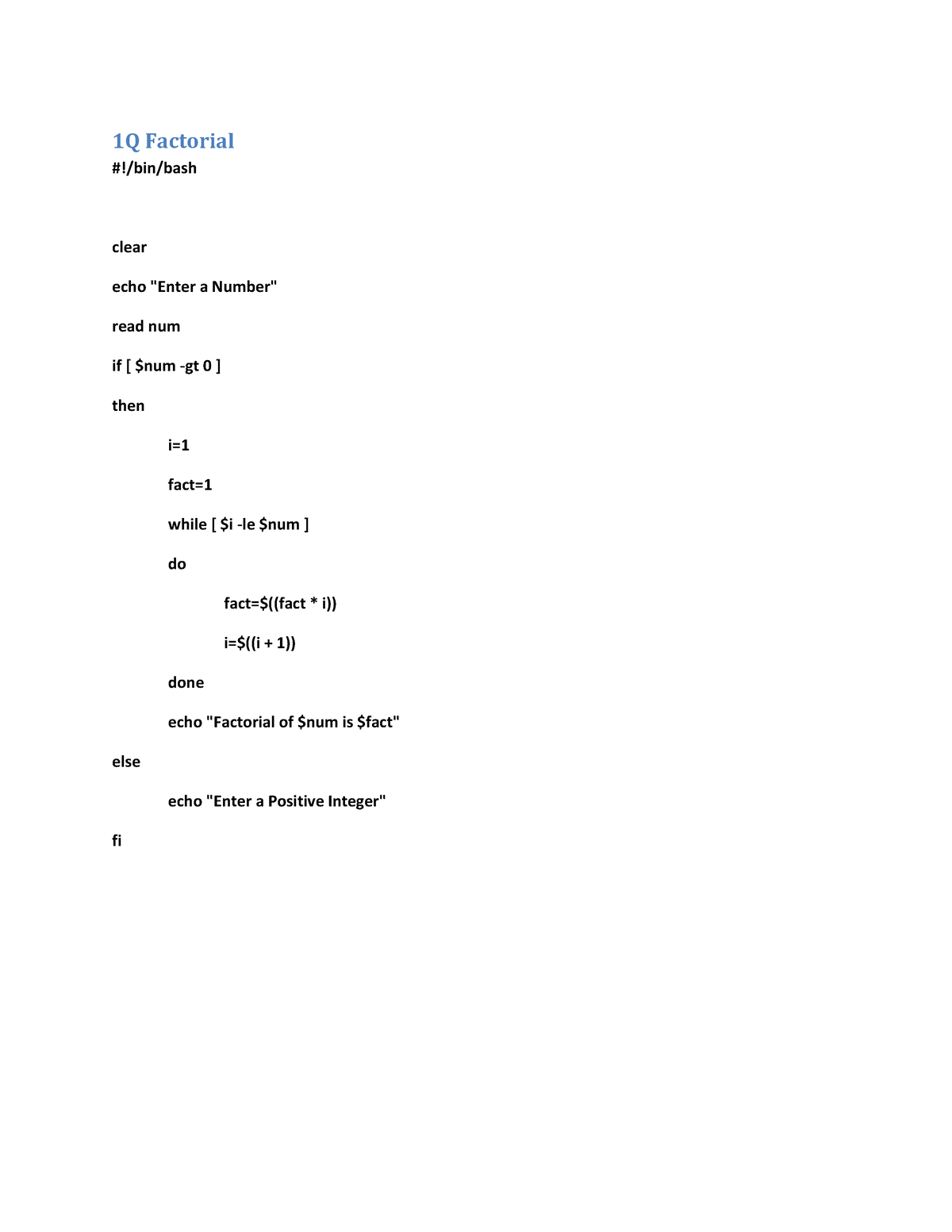 part-a-unix-lab-practicals-1q-factorial-bin-bash-clear-echo