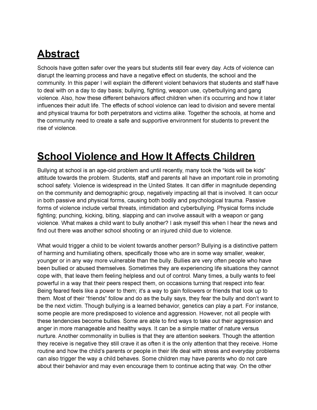 argumentative essay school shootings