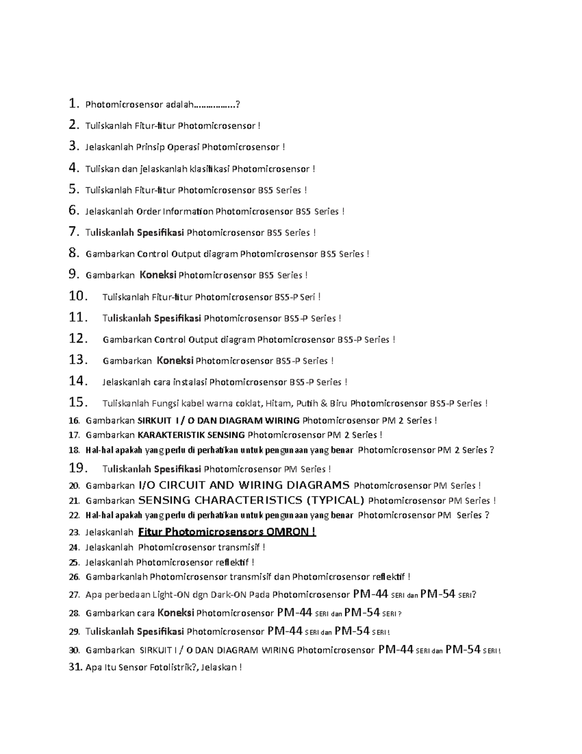 Soal soal photomicro sensor 1. Photomicrosensor adalah