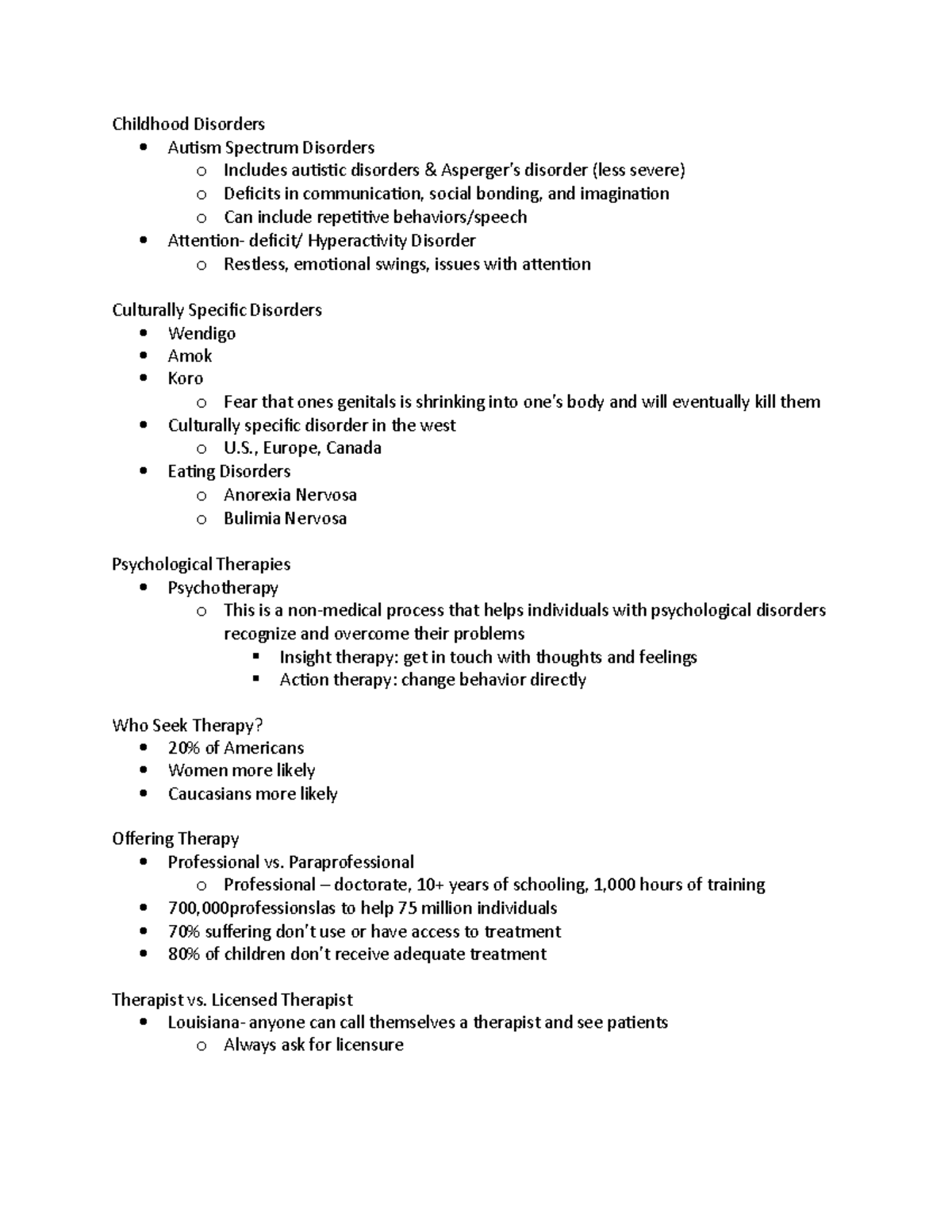 Psych 101 Part 24 - Professor: Benjamin Price - Childhood Disorders ...