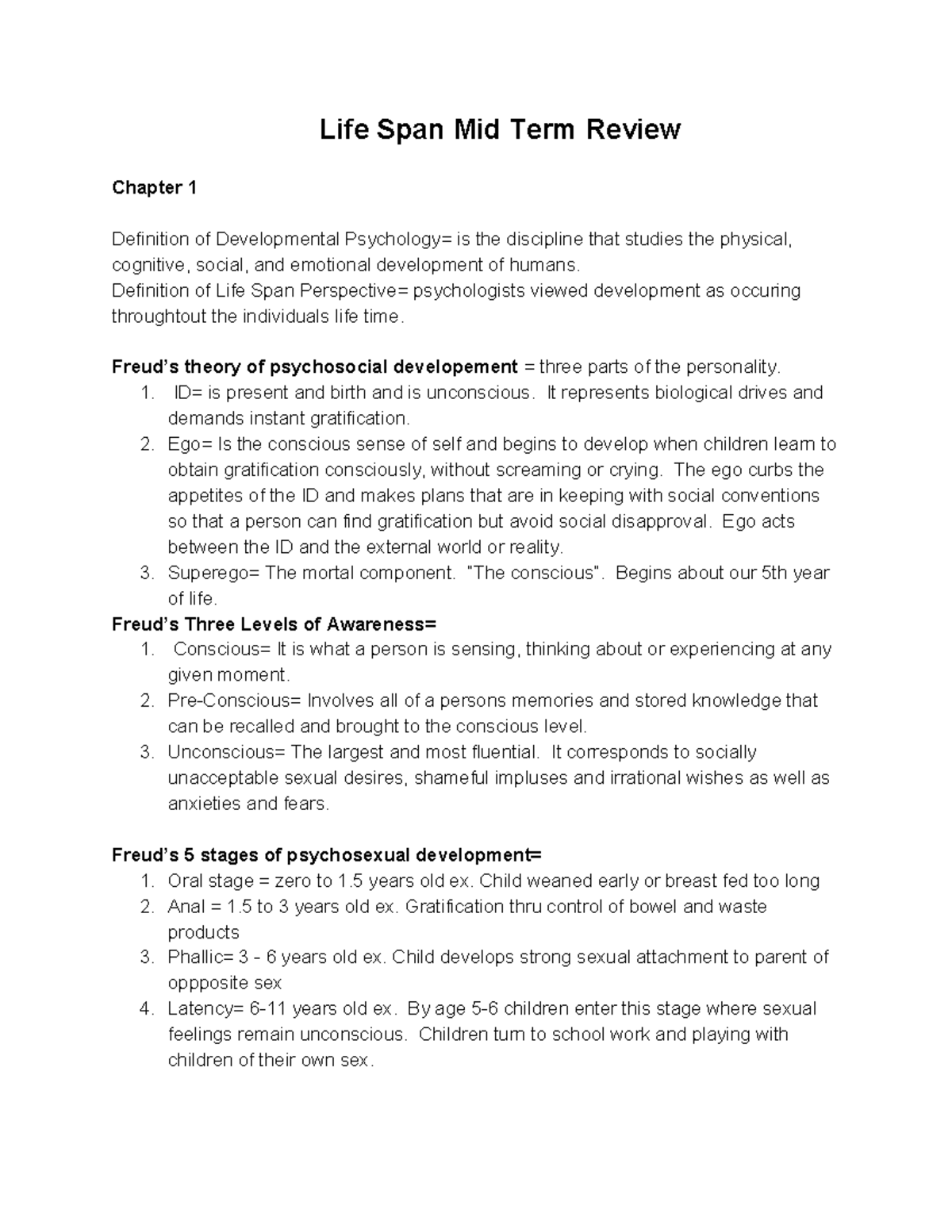 life-span-mid-term-review-life-span-mid-term-review-chapter-1