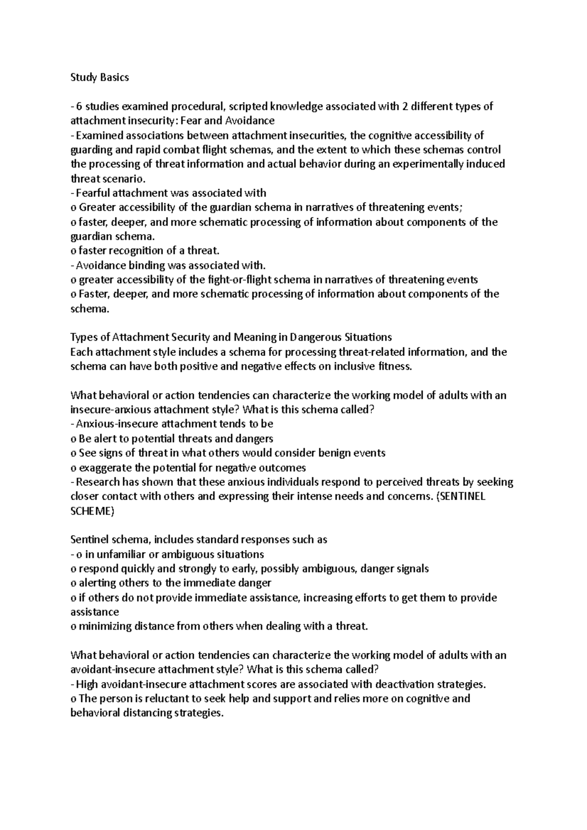 Study Basics - Abnormal Psychology - Study Basics 6 studies examined ...