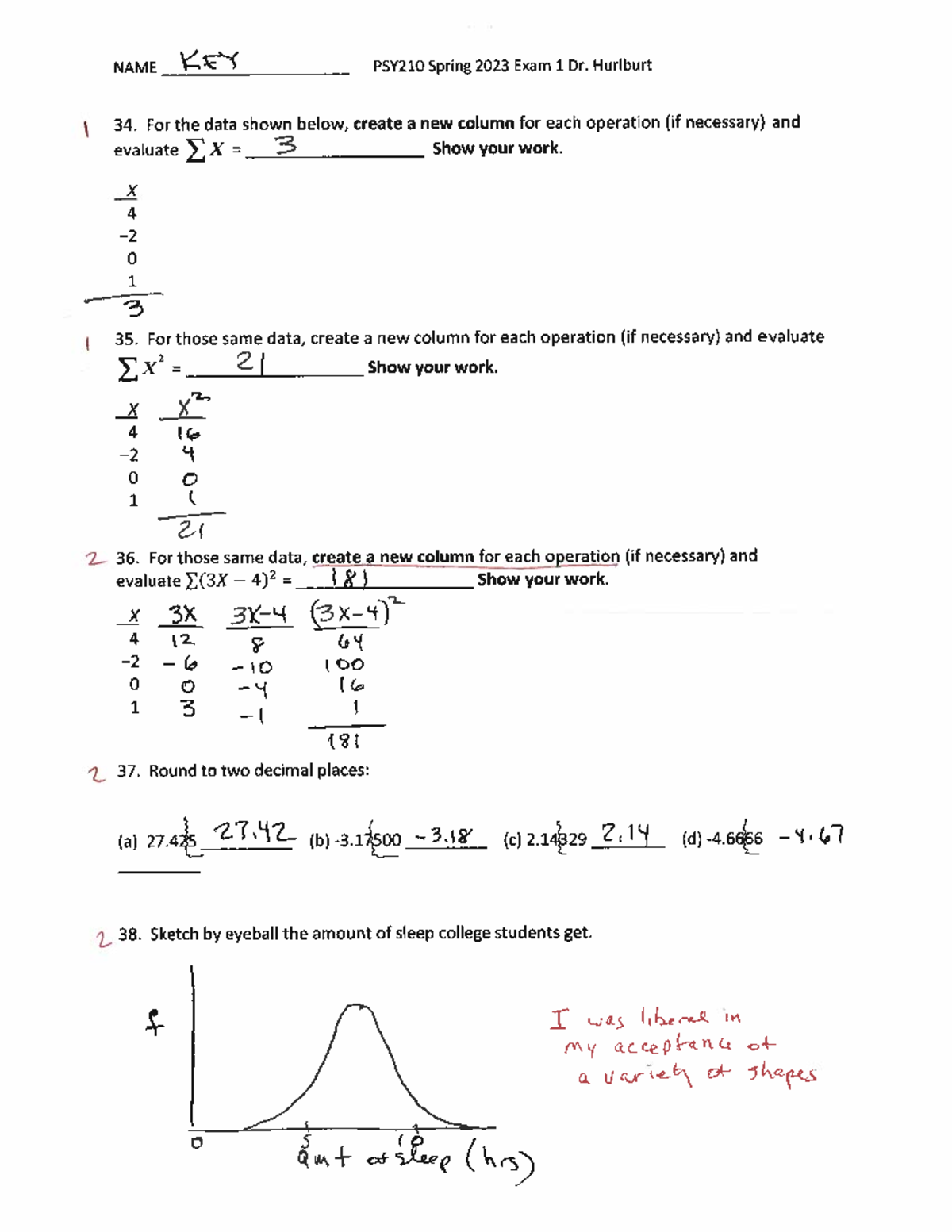 PSY 210 EXAM 1 ANSWER KEY - PSY 210 - Studocu