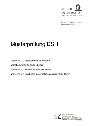 Dsh Textproduktion Beispiele | Dsh Prüfungstexte Pdf – EYZA